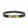 Moschino (black/gold Belt Leather Logo)