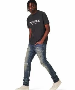 New Arrivals Purple Brand (blue Vintage Indigo Repair Dirty Paint Jean)