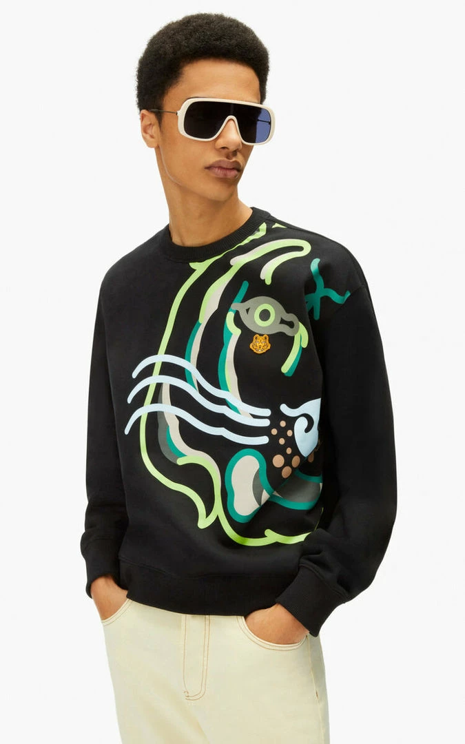 Kenzo ( Black K-tiger Oversized Sweatshirt) 4 Kenzo ( Black K-tiger Oversized Sweatshirt)