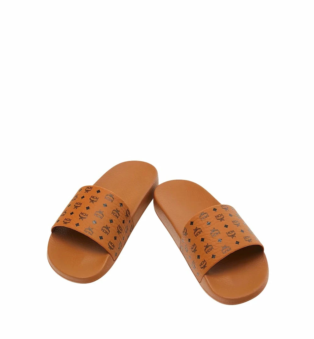 New Arrivals Mcm (Women’s Cognac Monogram Print Rubber Slides) 3 New Arrivals Mcm (Women’s Cognac Monogram Print Rubber Slides)