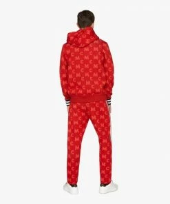 Mcm (red Men’s Red Indigo Wool Zip Jacket)