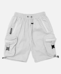 Eight & Nine (light Grey Combat Cargo Zipper Short)