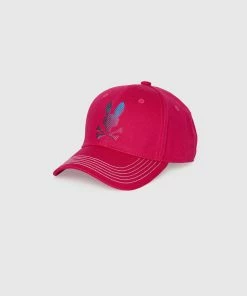 Psycho Bunny (mens Bright Fuschia Hindes Baseball Cap)