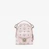 Mcm (pink Small Patricia Backpack In Visetos)