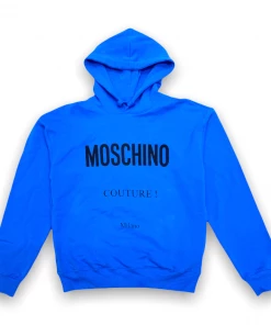 Moschino (blue Cotton Sweatshirt Moschino Couture Hoodie)