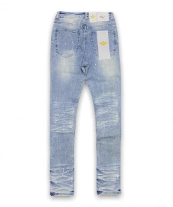 New Arrivals Ferrari Massari (blue/sky Blue Biker Super Skinny Jean)