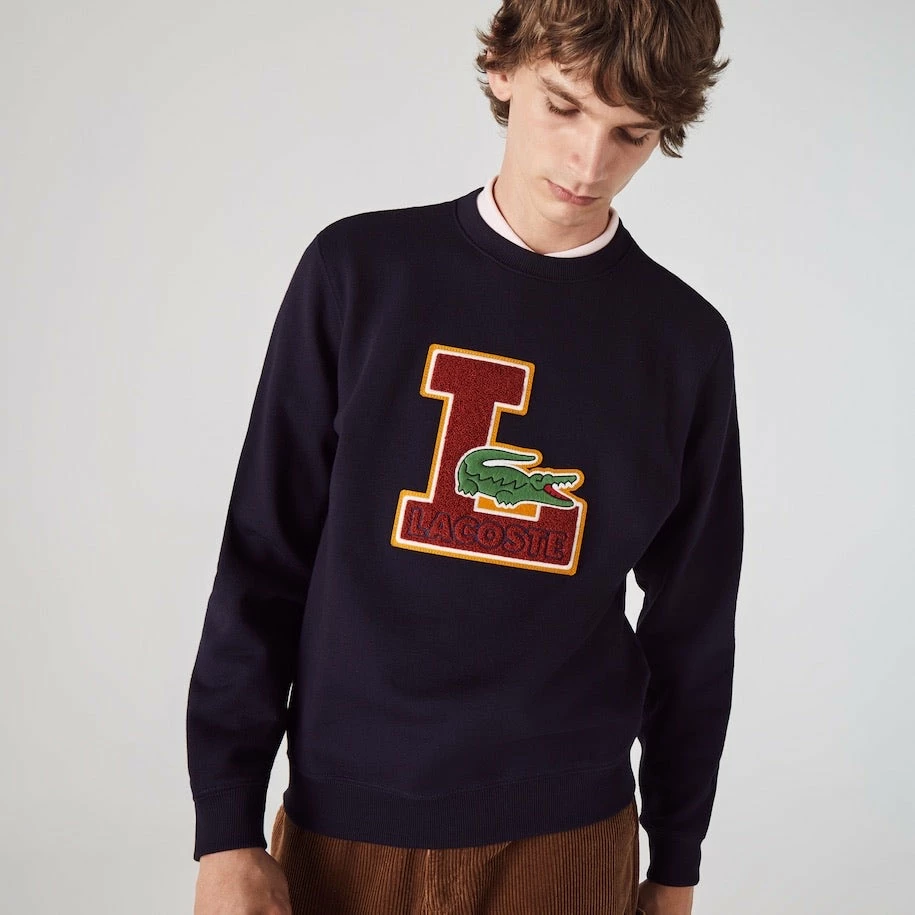 New Arrivals Lacoste (men’s Navy Crew Neck Badge Fleece Sweater) 3 New Arrivals Lacoste (men’s Navy Crew Neck Badge Fleece Sweater)