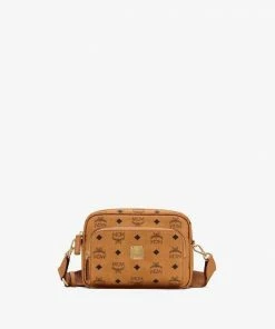Mcm (cognac Klassik Crossbody In Visetos) New Arrivals