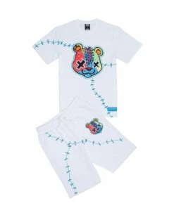 Genuine (white Stitched Bear Short Set) New Arrivals