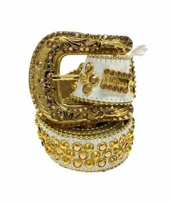 B.b Simon (white/gold Crystal Belt)