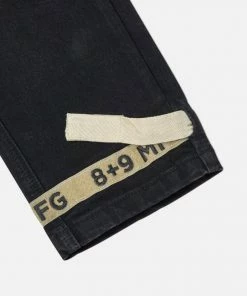 Eight & Nine (tan/black Strapped Slim Utlity Wash Jean)
