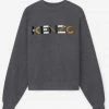 Kenzo (Grey Logo Multicolored Sweater)