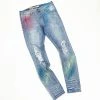 Reelistik Nyc (blue Multi Drip Cut Wash Jeans) New Arrivals