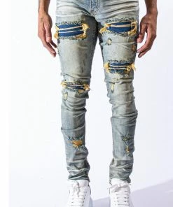 SERENEDE (blue/sand Serenity Prayer Jean)