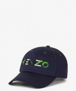 Kenzo (navy Blue “ Kenzo Logo Baseball Cap)