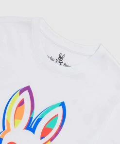 Psycho Bunny (mens White Bins Graphic T-shirt)