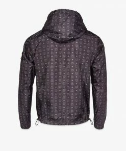 MCM (Men's Black Windbreaker In Monogram Nylon Jacket) 5 MCM (Men's Black Windbreaker In Monogram Nylon Jacket)