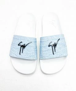Giuseppe Zanotti (female Sky Blue/white Brett Slide)