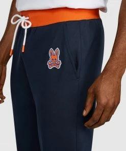 Psycho Bunny (men’s Navy Bayles Chain Stitch Sweat Pant)