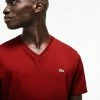 New Arrivals Lacoste Men's V-neck Borede Aux Pima Cotton Jersey T-shirt