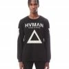 Hvman (black Long Sleeve Crewneck T-shirt) New Arrivals