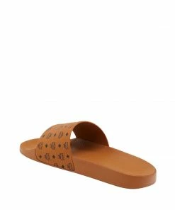 New Arrivals Mcm (Women’s Cognac Monogram Print Rubber Slides) 8 New Arrivals Mcm (Women’s Cognac Monogram Print Rubber Slides)