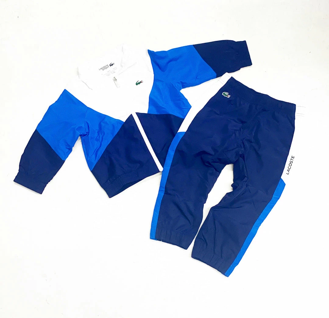 Lacoste (kids White/sky Blue/navy Track Set) 3 Lacoste (kids White/sky Blue/navy Track Set)