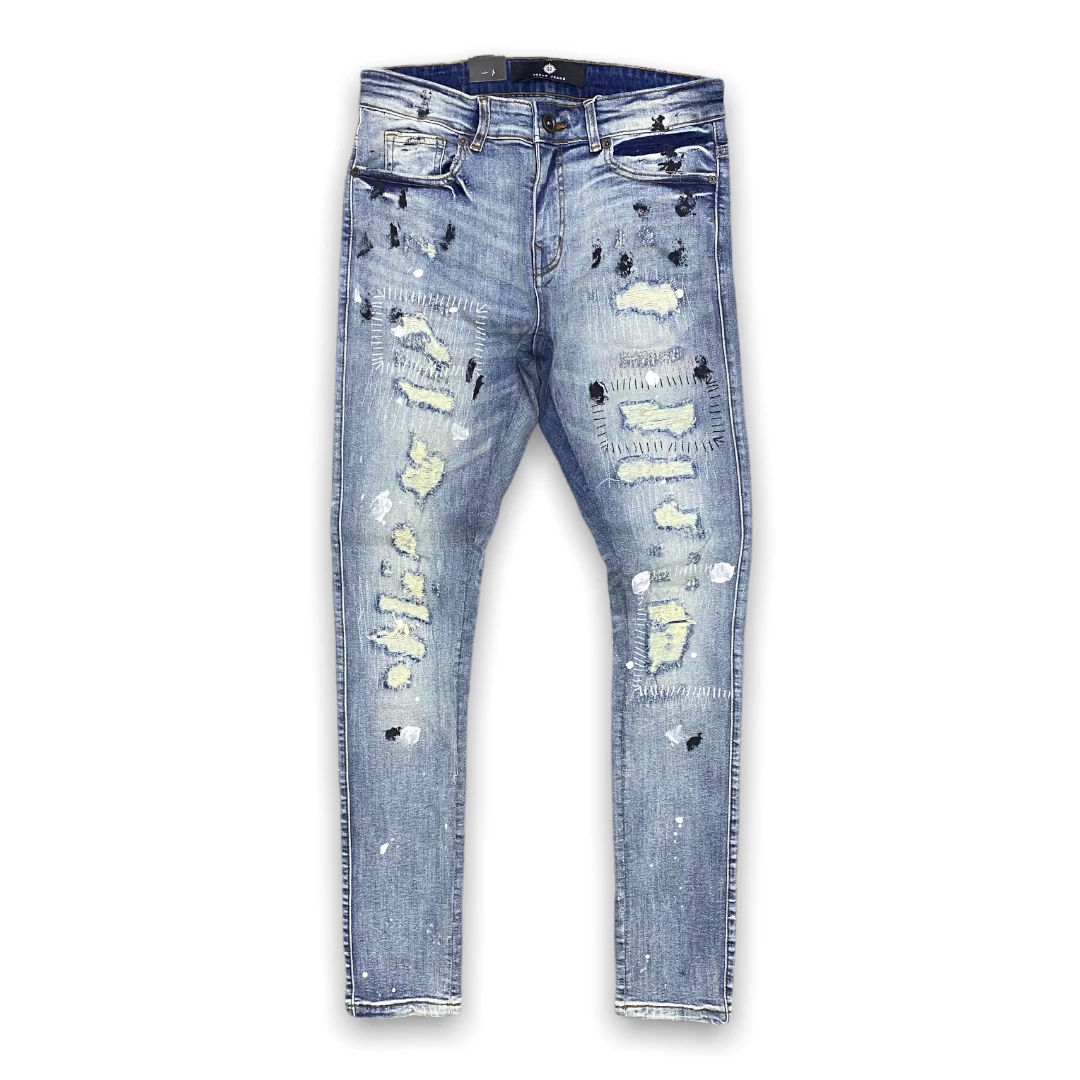 Focus Denim (blue/black Cut Jean) 3 Focus Denim (blue/black Cut Jean)