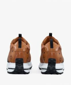 MCM (Women's Mach Brown 76 Sneakers In Visetos)