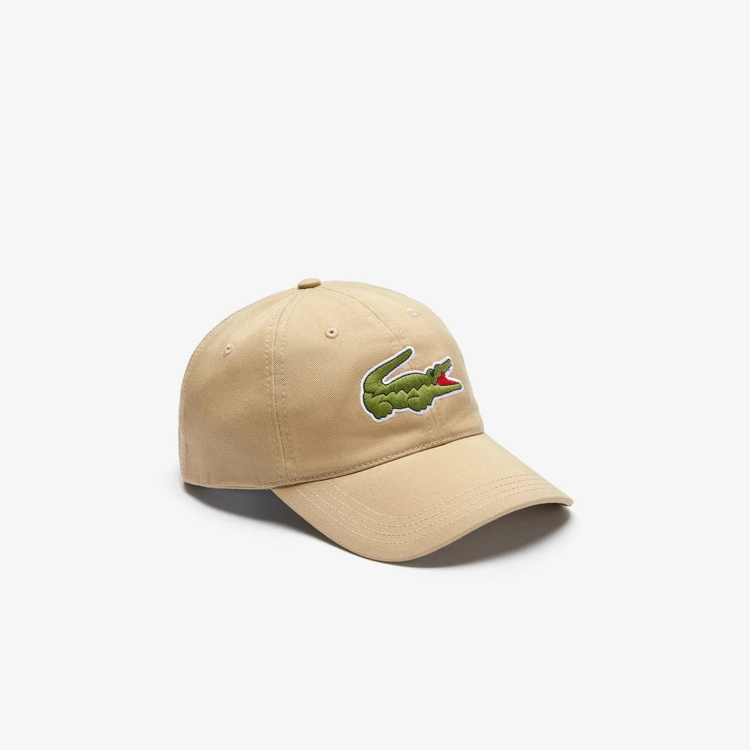 Lacoste Men’s Big Croc Gabardine Cap (Beige O2S) 4 Lacoste Men’s Big Croc Gabardine Cap (Beige O2S)