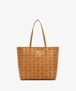 MCM (cognac Medium Zipper Toni Shopper In Visetos Bag) New Arrivals