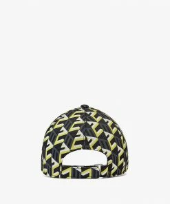 Mcm (yellow Cubic Monogram Print Cap In Recycled Nylon) New Arrivals