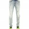 Cult Of Individuality (light Blue/lime Wash Jeans ) New Arrivals