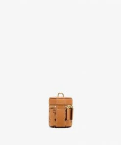 Mcm (cognac Mini Cylinder Crossbody In Visetos) New Arrivals