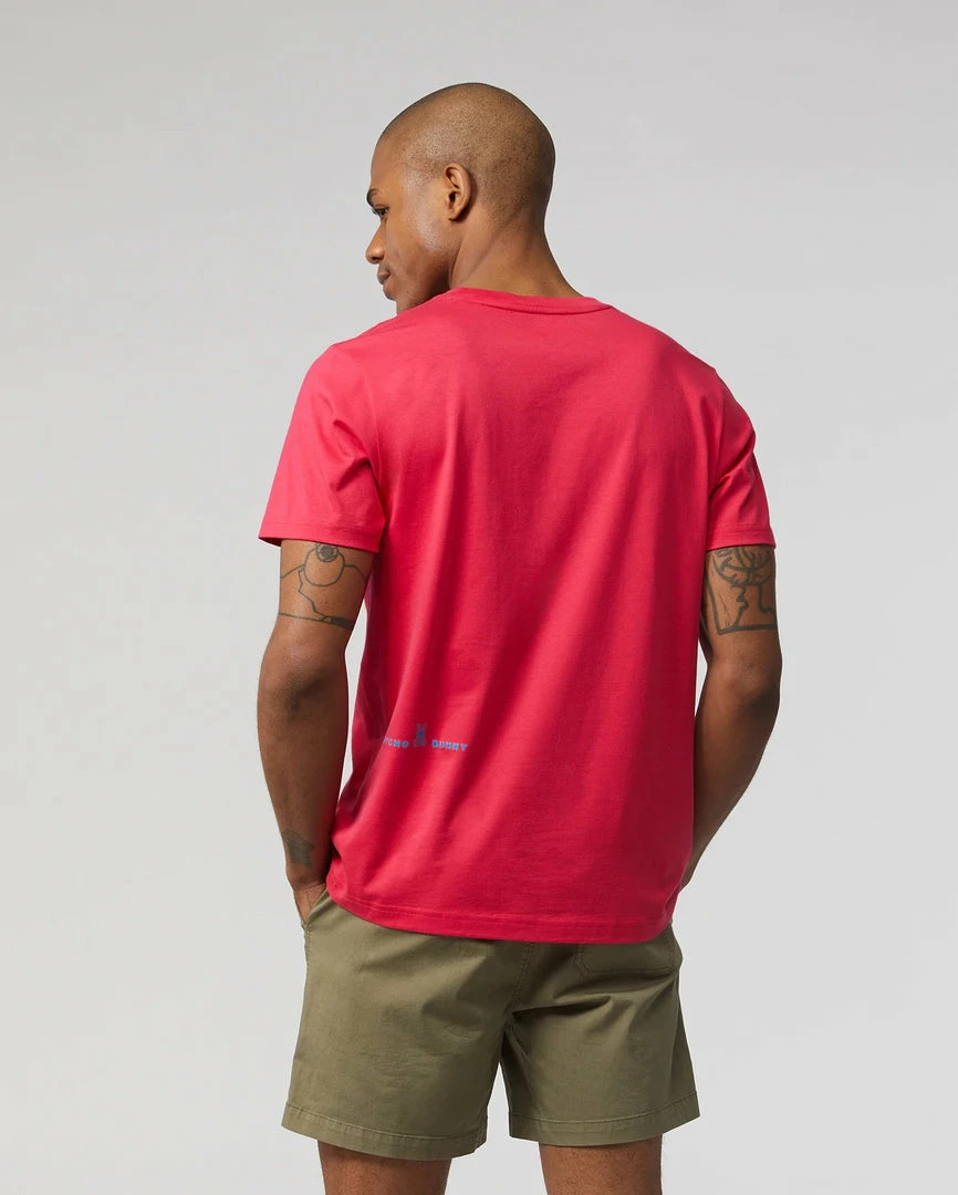 Psycho Bunny (mens Bright Fuschia Hindes Graphic T-shirt) 4 Psycho Bunny (mens Bright Fuschia Hindes Graphic T-shirt)