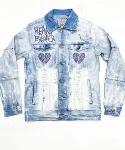 Focus (light Blue /white “heart Break Jacket)