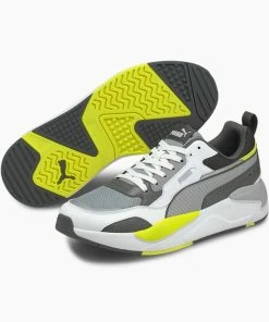 Puma (Grey /lime Green X-ray 2 Square Sneaker)