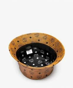 New Arrivals Mcm (cognac Bucket Hat In Visetos)