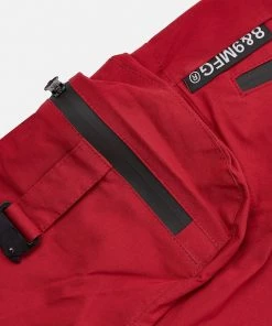New Arrivals Eight & Nine (red/ Black Combat Cargo Zipper Short)