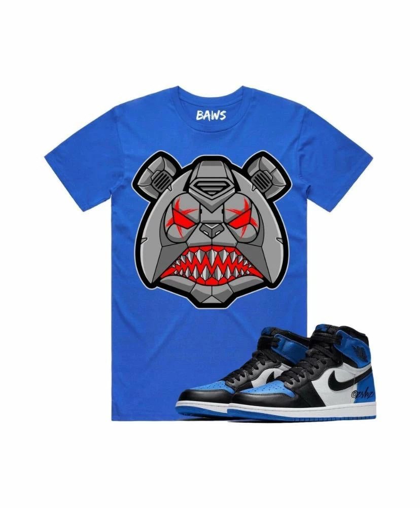 Baws (royal Blue /red Crewneck T-shirts) New Arrivals 3 Baws (royal Blue /red Crewneck T-shirts) New Arrivals