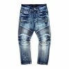 New Arrivals Elite Denim (kids Blue /yellow Biker Jean)