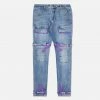 Eight Nine Eight & Nine (blue /purple Strapped Slim Utility Wash Jean)