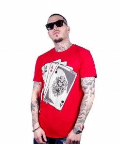 Avenue George (Red "flash Card Crewneck T-Shirt)