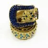 B.B Simon (blue/Gold Crystal Belt)