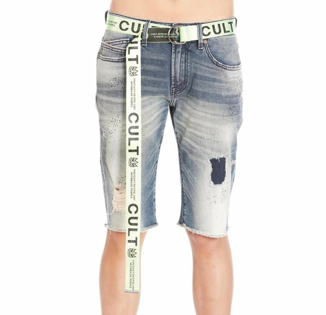 Cult Of Individuality (blue/green Moss Rocker Belt Short) 3 Cult Of Individuality (blue/green Moss Rocker Belt Short)
