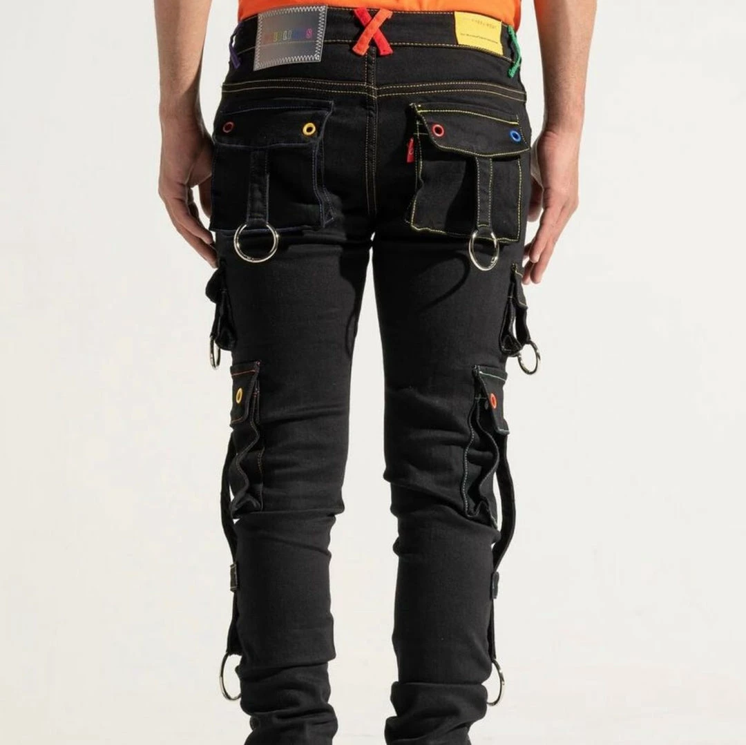 Pheelings Black/multicolor Cargo Jean) 4 Pheelings Black/multicolor Cargo Jean)
