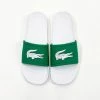 Lacoste (men’s White/green Croc Slides)