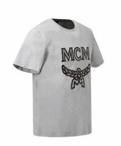 MCM (Grey Men's Logo Crewneck T-Shirt)