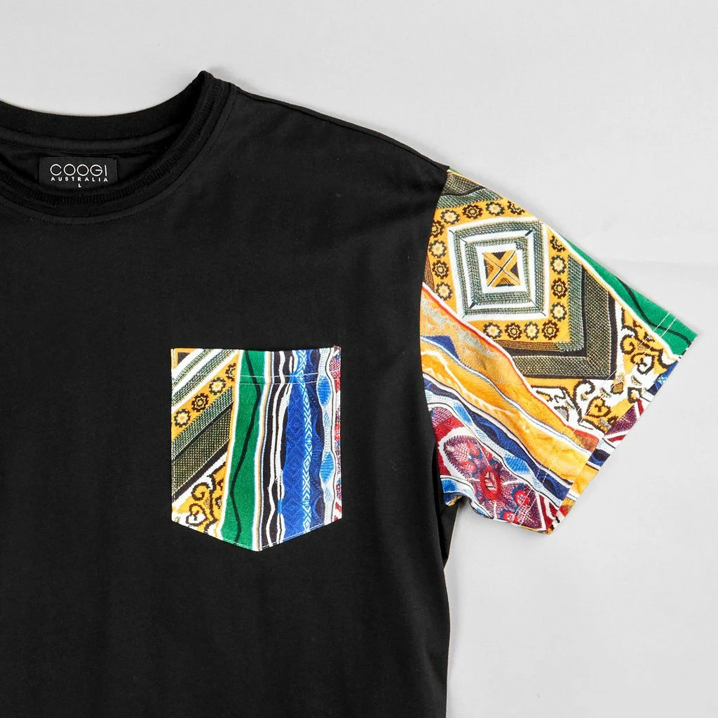 Coogi Australia (black Og Patch Work Crewneck T-shirt) 4 Coogi Australia (black Og Patch Work Crewneck T-shirt)