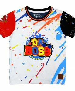 Elite Denim (kids White “ Da Boss T-shirt